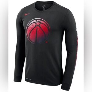 NWT! NIKE Washington Wizards Black Long Sleeve XX-Large(XXL) Basketball NBA
